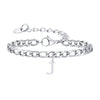 Men's Stainless Steel English Letter Bracelet With Polish Finish
