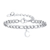 Men's Stainless Steel English Letter Bracelet With Polish Finish