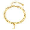 Men's Stainless Steel English Letter Bracelet With Polish Finish