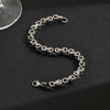 Men's Stainless Steel Geometric Chain Bracelet With Electroplated Finish Minimalist Hip Hop Style Fashion Accessory