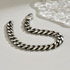 Men's Stainless Steel Geometric Cuban Chain Bracelet With Electroplated Finish In Hip Hop Style