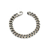 Men's Stainless Steel Geometric Cuban Chain Bracelet With Electroplated Finish In Hip Hop Style