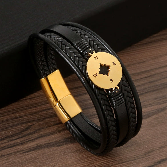 Men's Stainless Steel Handwoven Bracelet Jewelry With Electroplating Treatment And Original Design