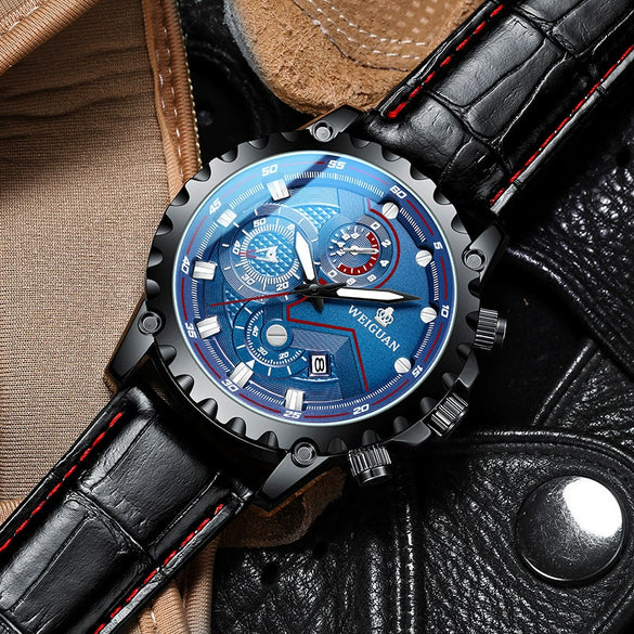 Men's Stainless Steel Mechanical Waterproof Round Dial Watch
