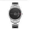 Men's Stainless Steel Mesh Belt Automatic Movement Round Dial Waterproof Leisure Watch