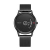 Men's Stainless Steel Mesh Belt Automatic Movement Round Dial Waterproof Leisure Watch