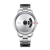 Men's Stainless Steel Mesh Belt Automatic Movement Round Dial Waterproof Leisure Watch