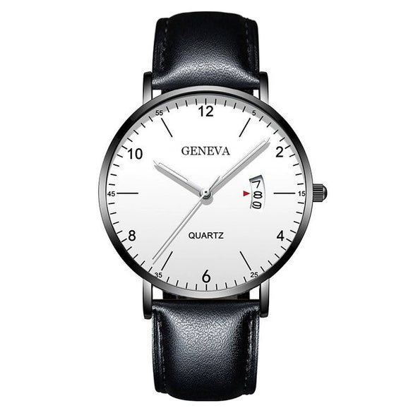 Men's Stainless Steel Metal Luminous Quartz Fashion Round Watch