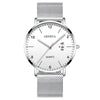 Men's Stainless Steel Metal Luminous Quartz Fashion Round Watch