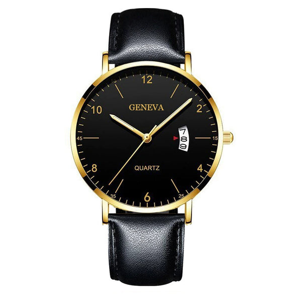 Men's Stainless Steel Metal Luminous Quartz Fashion Round Watch
