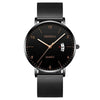 Men's Stainless Steel Metal Luminous Quartz Fashion Round Watch