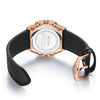 Men's Stainless Steel Multifunction Chronograph Waterproof Sports Quartz Watch With Round Dial