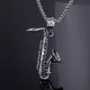 Men's Stainless Steel Punk Pendant Jewelry Casting Horn Cross Design