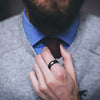 Men's Stainless Steel Ring With Geometric Pattern And Gossip Yin And Yang Fish Design Electroplated