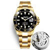 Men's Stainless Steel Round Dial Fully Automatic Movement Luminous Waterproof Watch