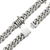 Men's Stainless Steel Short Necklace With Geometric Style Polished Animal And Zodiac Pattern Cuban Chain Design