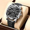 Men's Stainless Steel Waterproof Calendar Luminous Round Watch Fashion