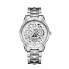 Men's Stainless Steel Waterproof Quartz Watch Simple Handsome Trendy Leisure Style