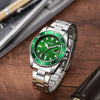 Men's Steel Band Iron Watch With Round Dial Business Style