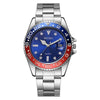Men's Steel Band Iron Watch With Round Dial Business Style