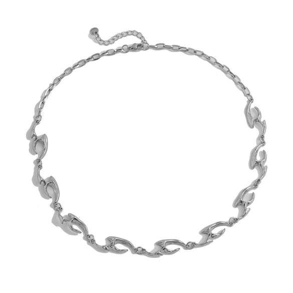 Men's Titanium Steel And Alloy Clavicle Chain Jewelry With Geometric Style