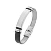 Men's Titanium Steel Bracelet With Engraved Logo And Electroplating