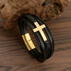 Men's Titanium Steel Fashion Bracelet With Geometric Pattern And Polishing Process