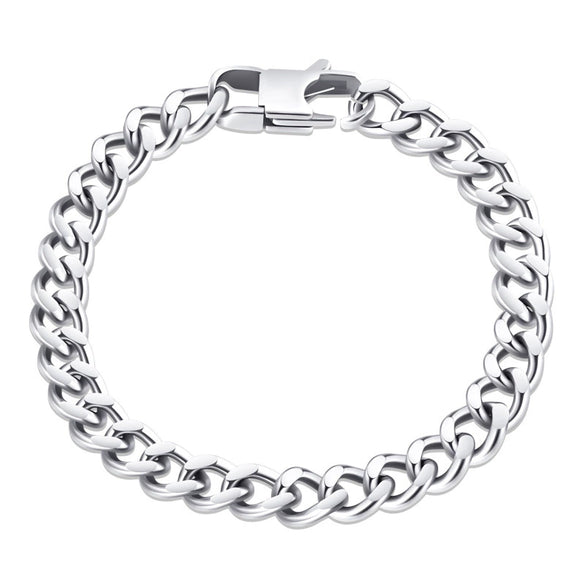 Men's Titanium Steel Geometric Chain Bracelet With Fine Craftsmanship Simple Fashion Jewelry Non Fading