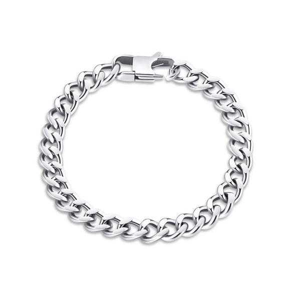 Men's Titanium Steel Geometric Chain Bracelet With Fine Craftsmanship Simple Fashion Jewelry Non Fading