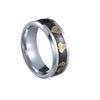 Men's Titanium Steel Geometric Poker Style Dripping Oil Ring