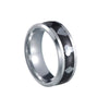 Men's Titanium Steel Geometric Poker Style Dripping Oil Ring