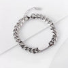 Men's Titanium Steel Geometric Rhombus Link Bracelet With Electroplated Finish Simple Hip Hop Fashion Jewelry