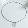 Men's Titanium Steel Necklace With Cartoon Doll Pendant And Electroplating Treatment