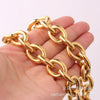 Men's Titanium Steel Twisted Chain Geometric Style Necklace