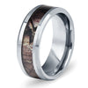 Men's Tungsten Steel Geometric Marble Pattern Ring With Electroplated Finish Simple Elegant Fashion Jewelry