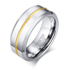 Men's Tungsten Steel Open Bottle Ring Geometric Style Electroplated