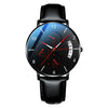 Men's Ultrathin Automatic Mechanical And Quartz Watch Alloy Case Stainless Steel Strap Round Dial Mineral Strengthened Glass Mirror Printed Logo Luminous Waterproof