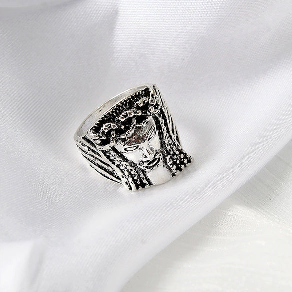 Men's Unisex Cartoon Character Ring In Zinc Alloy With Electroplated Finish Hip Hop Fashion Jewelry
