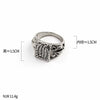 Men's Unisex Cartoon Character Ring In Zinc Alloy With Electroplated Finish Hip Hop Fashion Jewelry