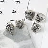 Men's Unisex Cartoon Character Ring In Zinc Alloy With Electroplated Finish Hip Hop Fashion Jewelry
