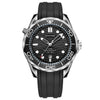 Men's Watch Alloy Case Silicone Strap Round Dial Fashion Seahorse Design