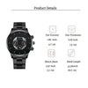 Men's Watch Alloy Case Stainless Steel Band Rectangular Dial Business Fashion Quartz Watch