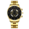 Men's Watch Alloy Case Stainless Steel Band Rectangular Dial Business Fashion Quartz Watch