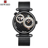 Men's Watch Alloy Case Stainless Steel Strap Round Dial Waterproof