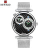 Men's Watch Alloy Case Stainless Steel Strap Round Dial Waterproof