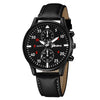 Men's Watch Alloy Stainless Steel Imitation Leather Ordinary Glass Mirror Round Leisure Style