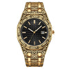 Men's Watch Metal Mineral Strengthened Glass Mirror Octagonal Round Luminous Leisure Style