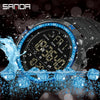Men's Watch Resin Case Rubber Strap Round Dial Fashion Trendy Luminous Waterproof