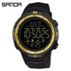 Men's Watch Resin Case Rubber Strap Round Dial Fashion Trendy Luminous Waterproof