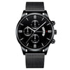 Men's Watch Stainless Steel Mesh Belt Alloy Case Round Dial Fashion Style